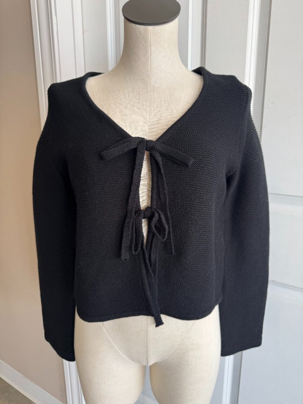 Knitted Tie Front Cardigan